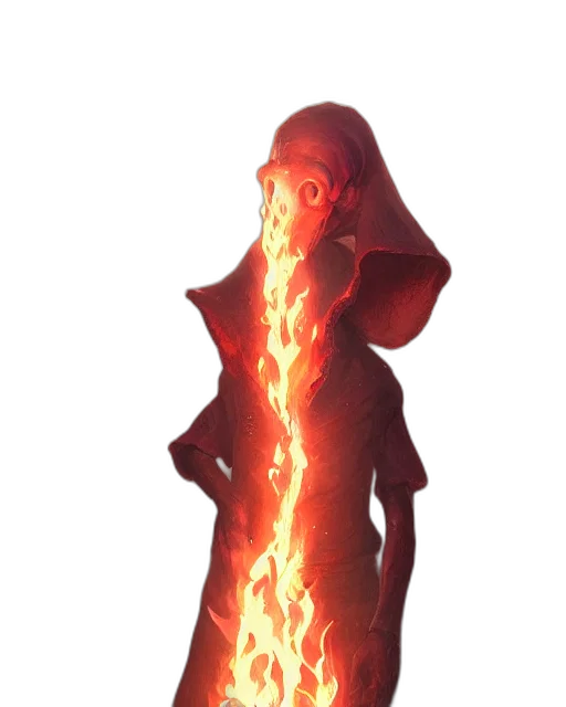 staff, dress, mask, jacket, concept art, 3d render, fantasy art, pixel art transparent PNG cut-out