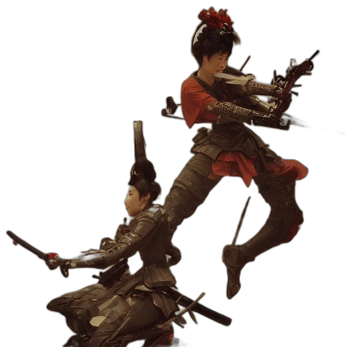 weapon, staff, sword, concept art, 3d render, fantasy art, red, samurai transparent PNG cut-out