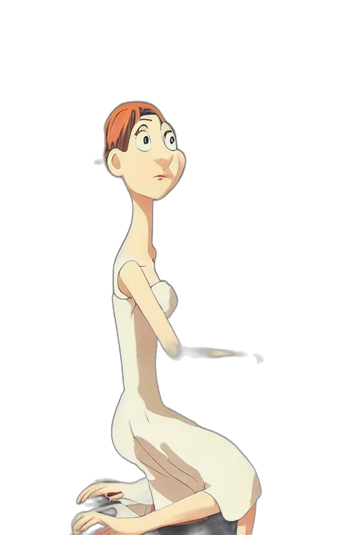 dress, staff, creature, robot transparent PNG cut-out