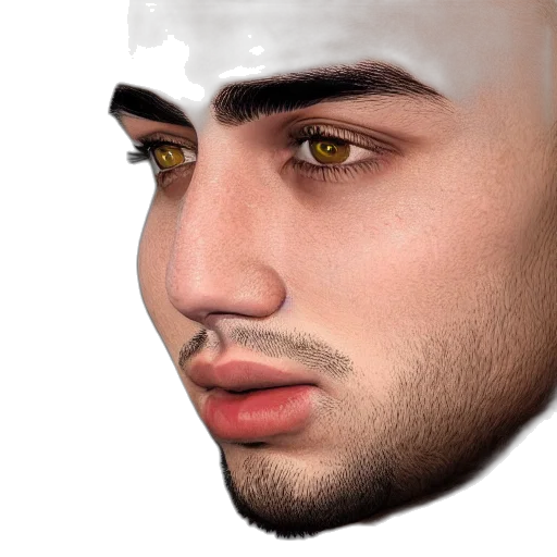 face, mask, photorealistic, 3d render, concept art, cartoon, closeup, shot transparent PNG cut-out