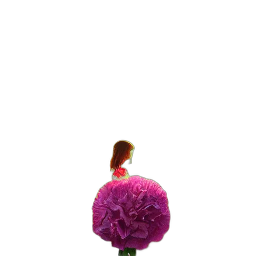 flower, crown, hair, umbrella transparent PNG cut-out