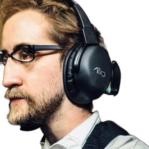 staff, face, cyberpunk, photorealistic transparent PNG cut-out