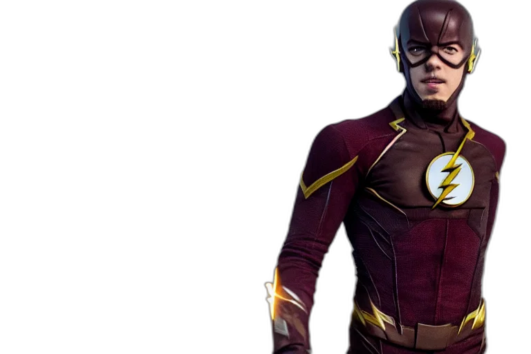 comic book art, grant, gustin, flash transparent PNG cut-out