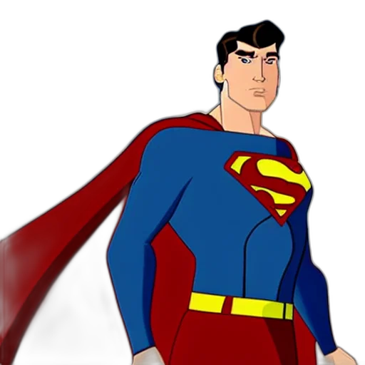 comic book art, cartoon, concept art, 3d render, still, superman, star, wars transparent PNG cut-out