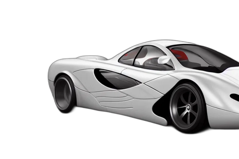car, 3d render, photorealistic, concept art, cartoon, retro, futuristic, mclaren transparent PNG cut-out