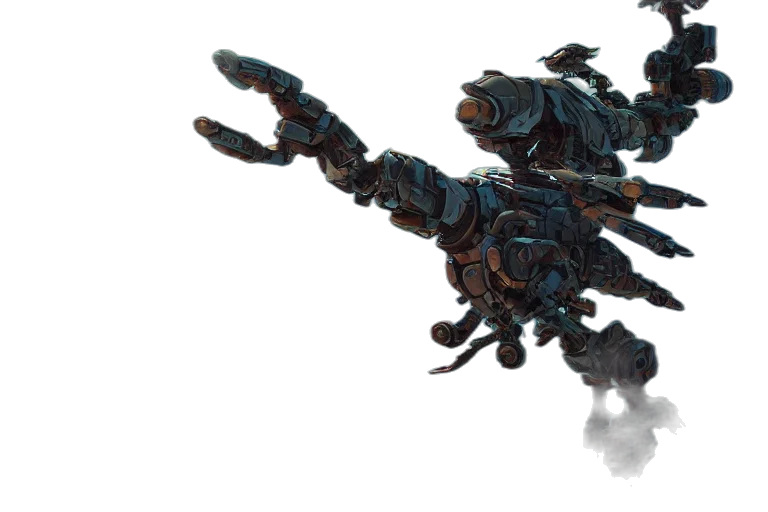 weapon, robot, dragon, sword transparent PNG cut-out