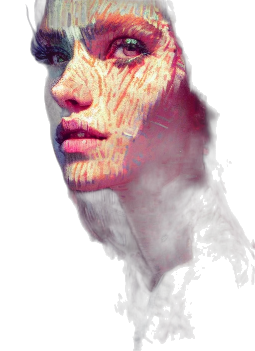 face, mask, robot, creature transparent PNG cut-out