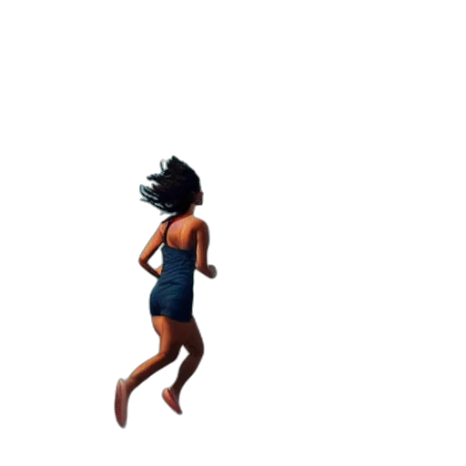 hair, dress, creature, shoes, pixel art, concept art, 3d render, comic book art transparent PNG cut-out
