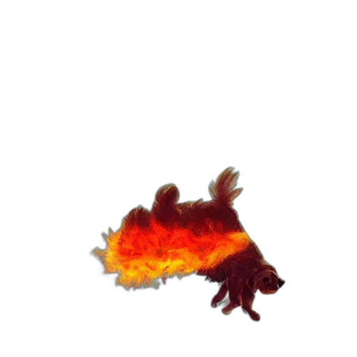 dragon, hair, creature, animal, watercolor, 3d render, concept art, photorealistic transparent PNG cut-out