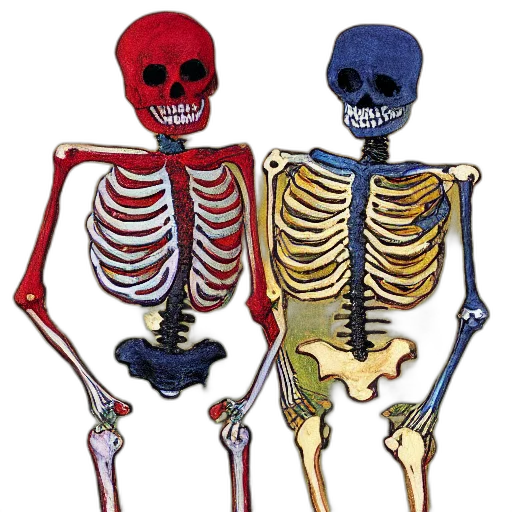 jewelry, concept art, red, skeleton transparent PNG cut-out