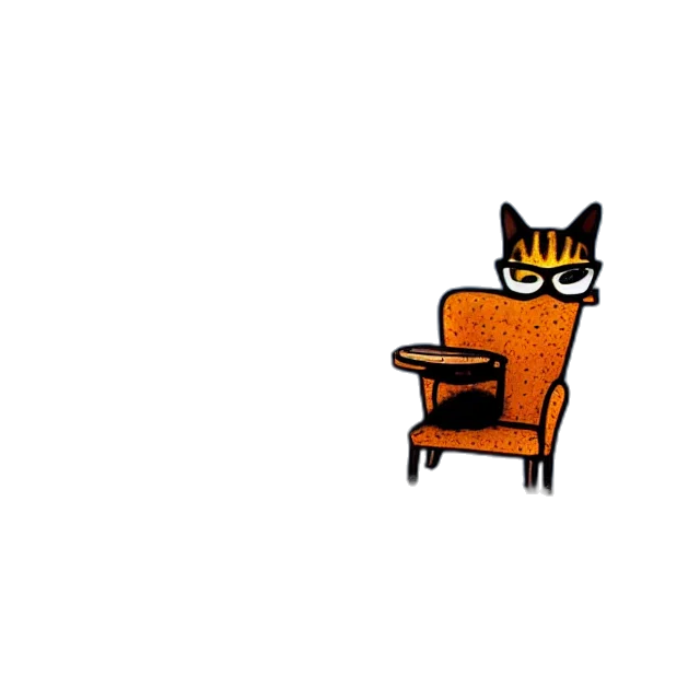 furniture, staff, crown, animal, pixel art, concept art, 3d render, cartoon transparent PNG cut-out
