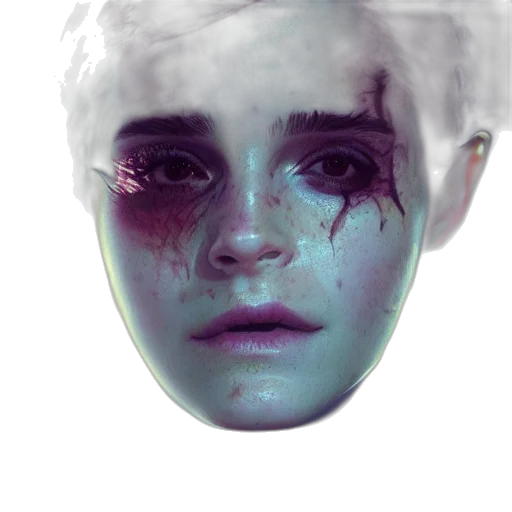 face, mask, robot, creature, concept art, photorealistic, fantasy art, cyberpunk transparent PNG cut-out