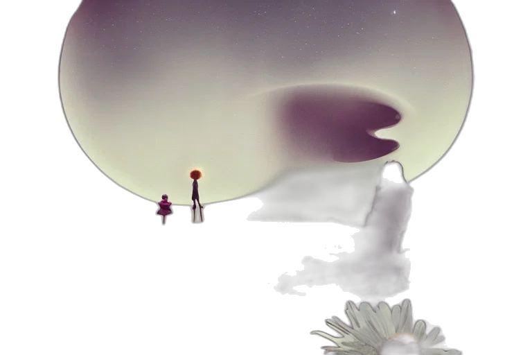 flower, creature, crown, staff transparent PNG cut-out
