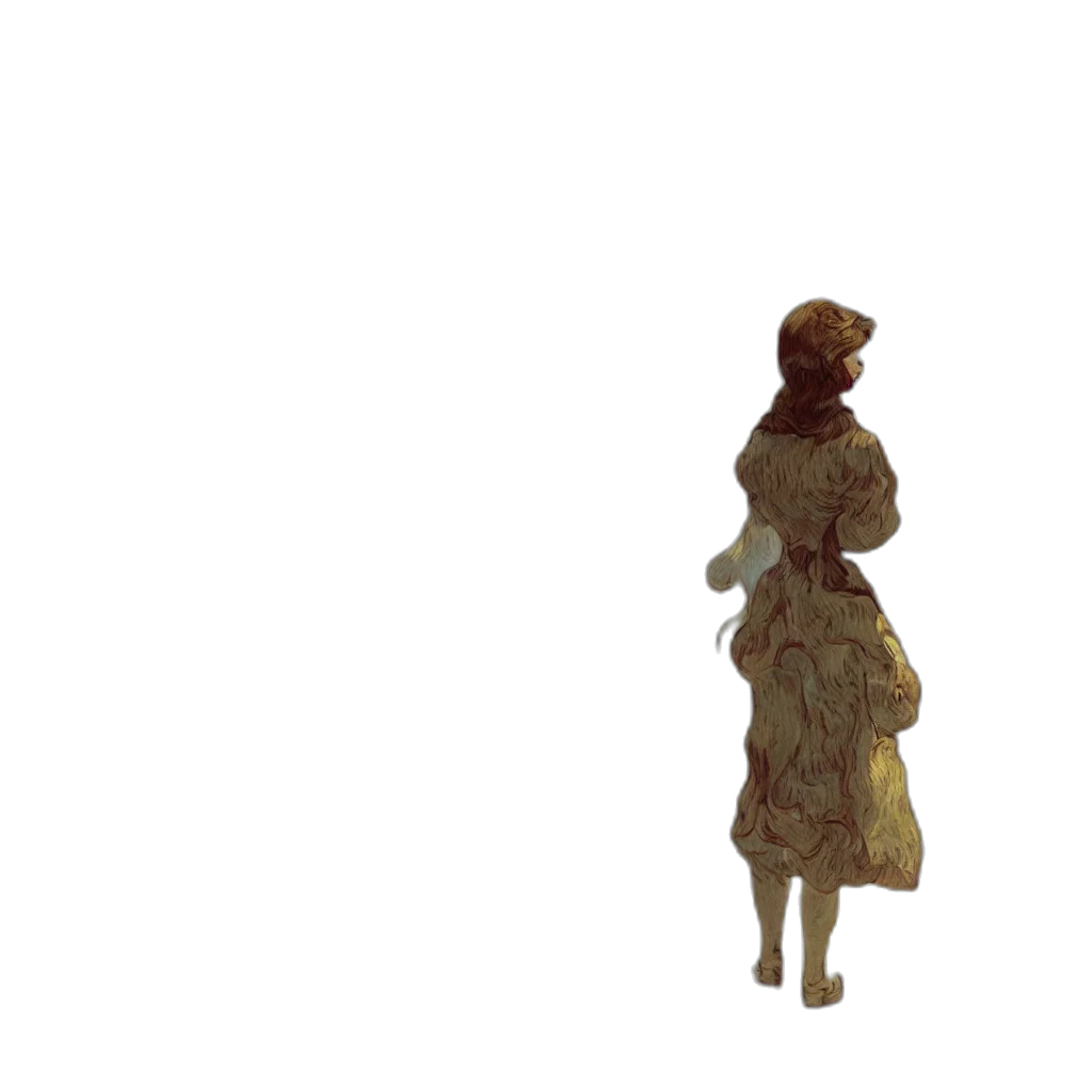 dress, staff, crown, umbrella, 3d render, concept art, pixel art, photorealistic transparent PNG cut-out