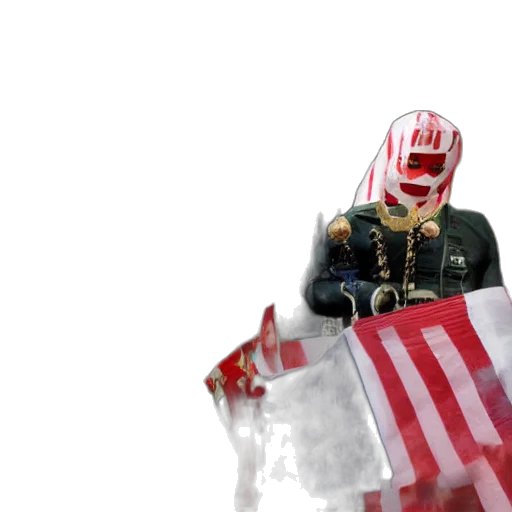 jacket, mask, vaporwave, concept art, 3d render transparent PNG cut-out