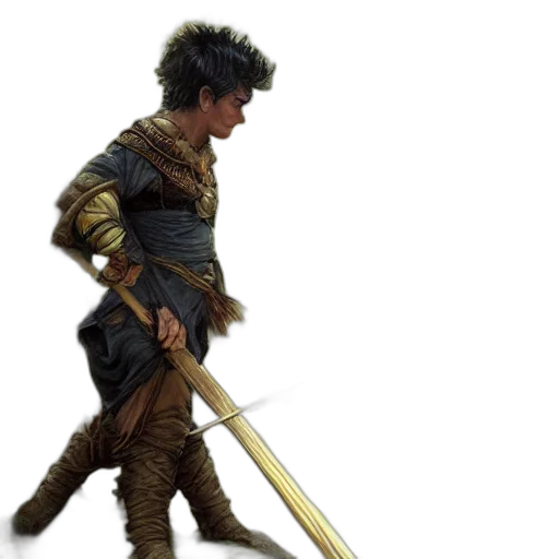 sword, weapon, dragon, staff, concept art, fantasy art, 3d render, pixel art transparent PNG cut-out
