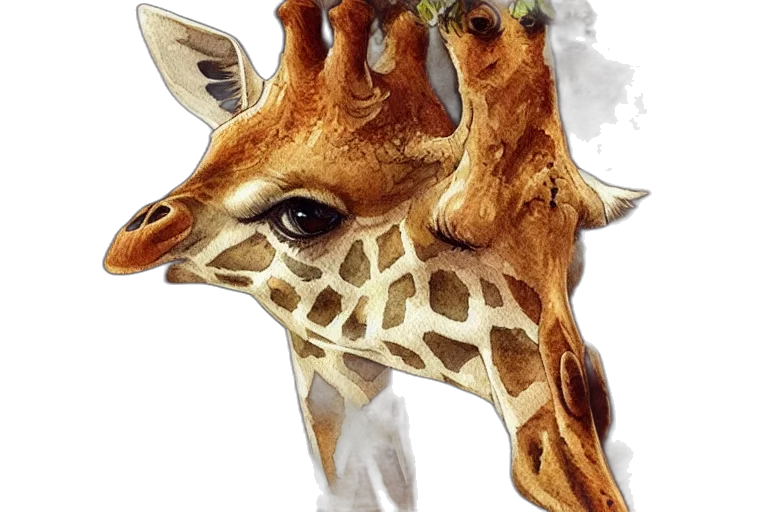 animal, creature, staff, face, watercolor, photorealistic, concept art, fantasy art transparent PNG cut-out