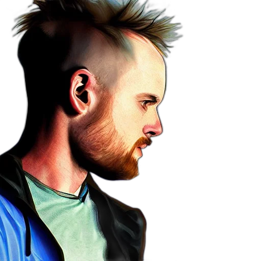 jacket, face, hair, staff, photorealistic, watercolor, concept art, cartoon transparent PNG cut-out