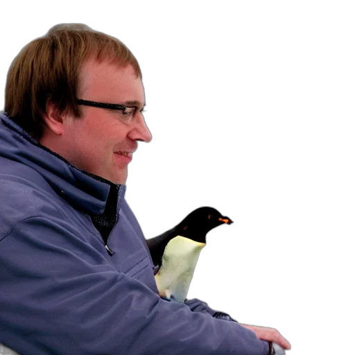 animal, staff, 3d render, concept art, linus, torvalds, interviewing, penguin transparent PNG cut-out
