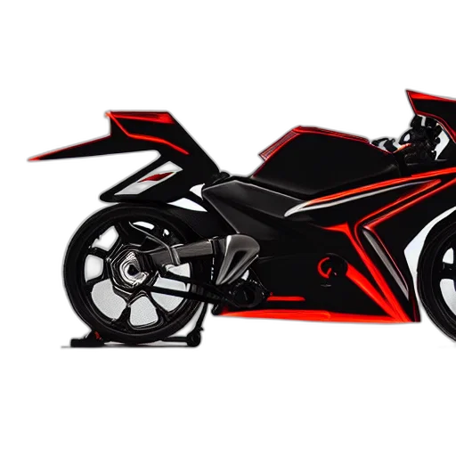 3d render, concept art, photorealistic, cartoon, still, blade, runner, honda transparent PNG cut-out