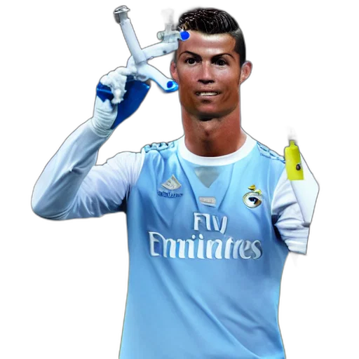 animal, photorealistic, pixel art, concept art, 3d render, cristiano, ronaldo, laboratory transparent PNG cut-out