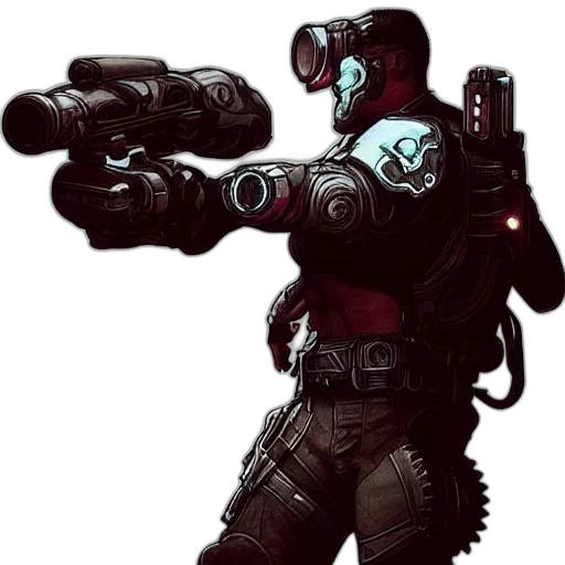 robot, weapon, staff, creature transparent PNG cut-out