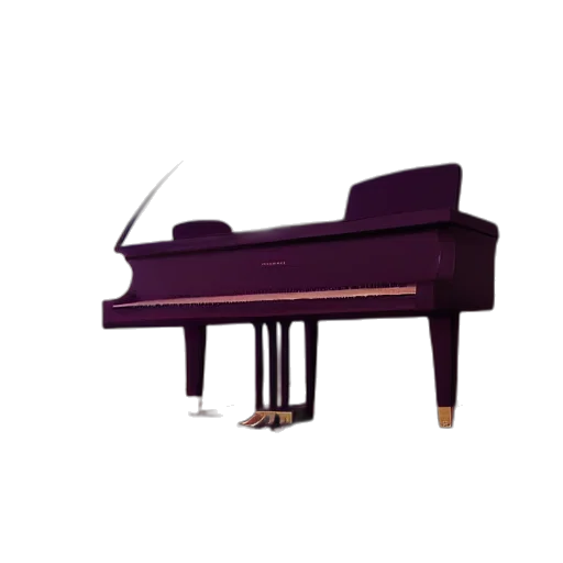furniture, 3d render, concept art, piano, violin, unreal, engine, octane transparent PNG cut-out