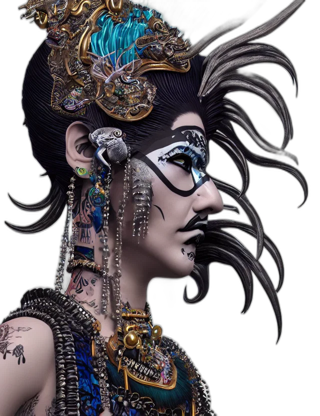 jewelry, crown, mask, face transparent PNG cut-out