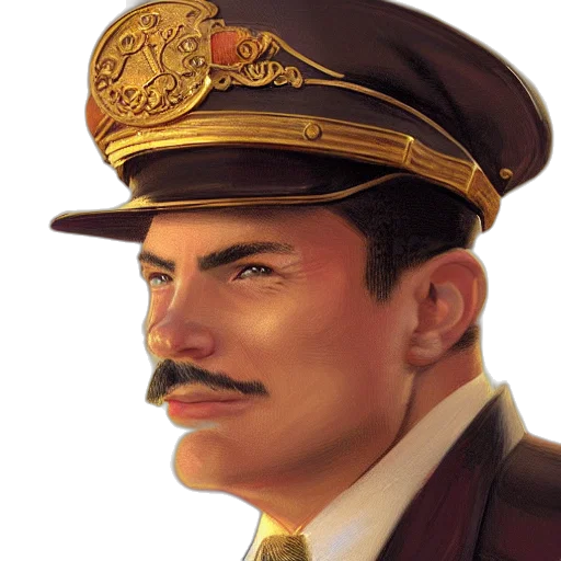 face, staff, hat, crown, photorealistic, concept art, oil painting, fantasy art transparent PNG cut-out