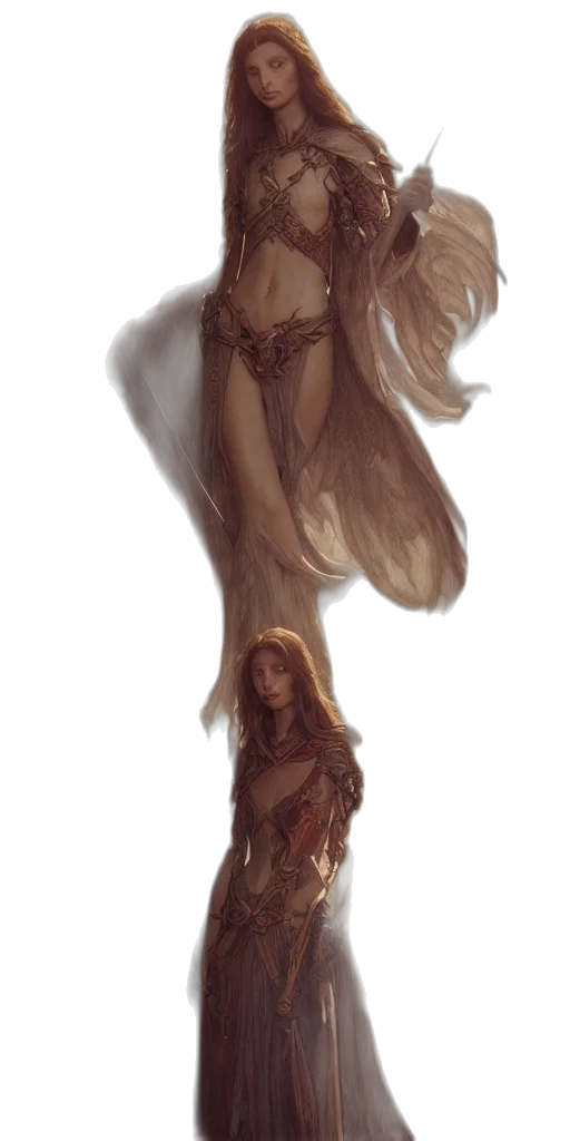 dress, creature, sword, dragon transparent PNG cut-out