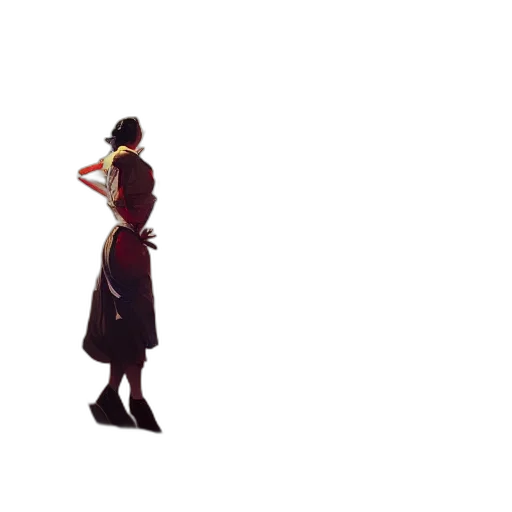 dress, staff, sword, crown, concept art, pixel art, 3d render, anime transparent PNG cut-out