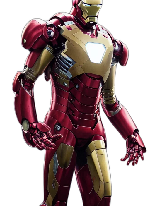 robot, concept art, comic book art, 3d render, cartoon, iron, man, suit transparent PNG cut-out