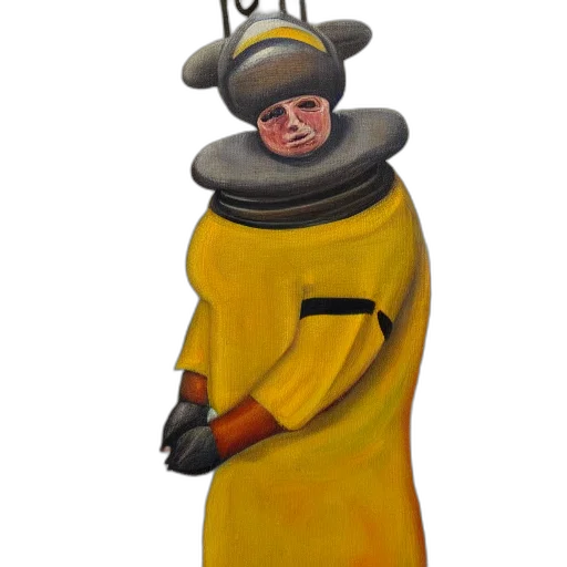 hat, staff, mask, dress, oil painting, concept art, watercolor, photorealistic transparent PNG cut-out