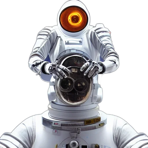 robot, staff, weapon, face transparent PNG cut-out