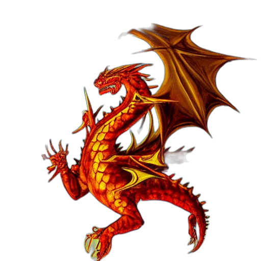 dragon, staff, fantasy art, pixel art, concept art, 3d render, award, winning transparent PNG cut-out