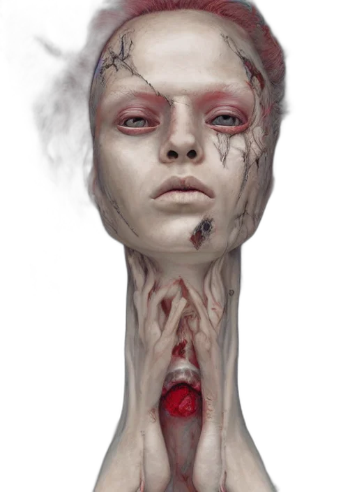 face, mask, staff, creature transparent PNG cut-out