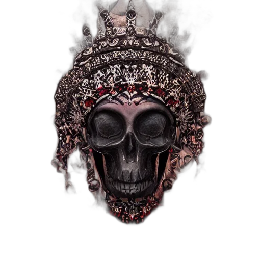mask, crown, face, hat, concept art, fantasy art, photorealistic, 3d render transparent PNG cut-out