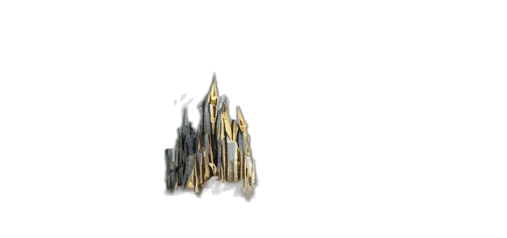 crown, weapon, sword, building, 3d render, concept art, fantasy art, pixel art transparent PNG cut-out