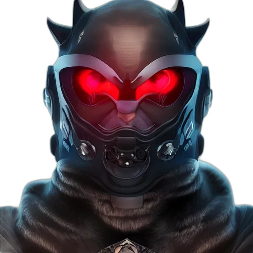 mask, face, robot, comic book art transparent PNG cut-out