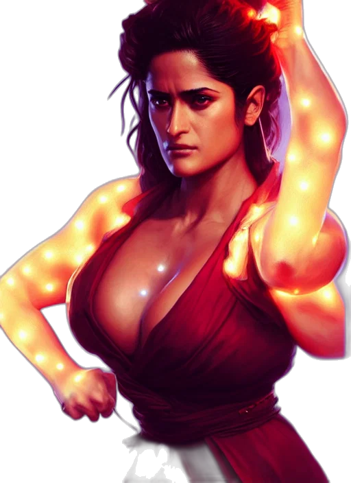 dress, concept art, comic book art, cyberpunk transparent PNG cut-out