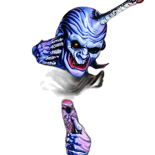 staff, mask, creature, weapon transparent PNG cut-out