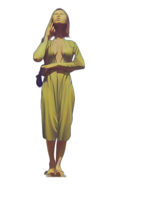 dress, staff, mask, jewelry transparent PNG cut-out