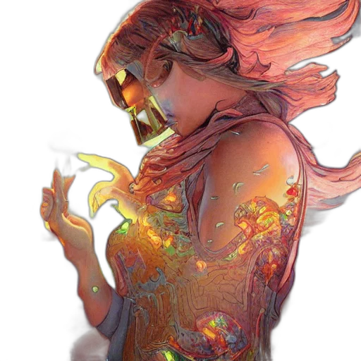 dress, mask, face, dragon transparent PNG cut-out