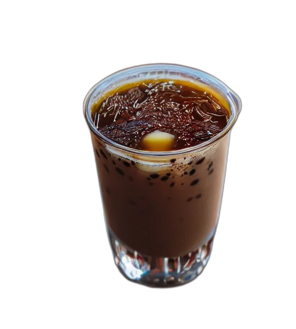 food, bottle, 3d render, photorealistic, photo, close, glass, boba transparent PNG cut-out