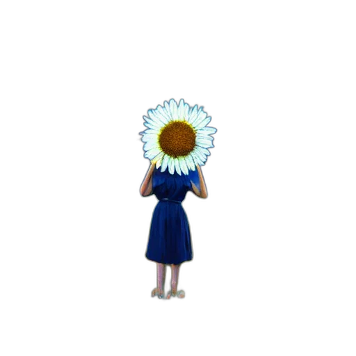 flower, dress, staff, crown transparent PNG cut-out