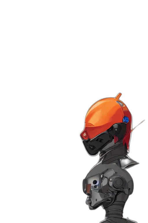 robot, mask, face, weapon transparent PNG cut-out