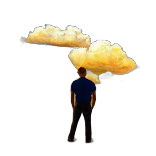 hat, umbrella, staff, jacket, pixel art, concept art, 3d render, photorealistic transparent PNG cut-out