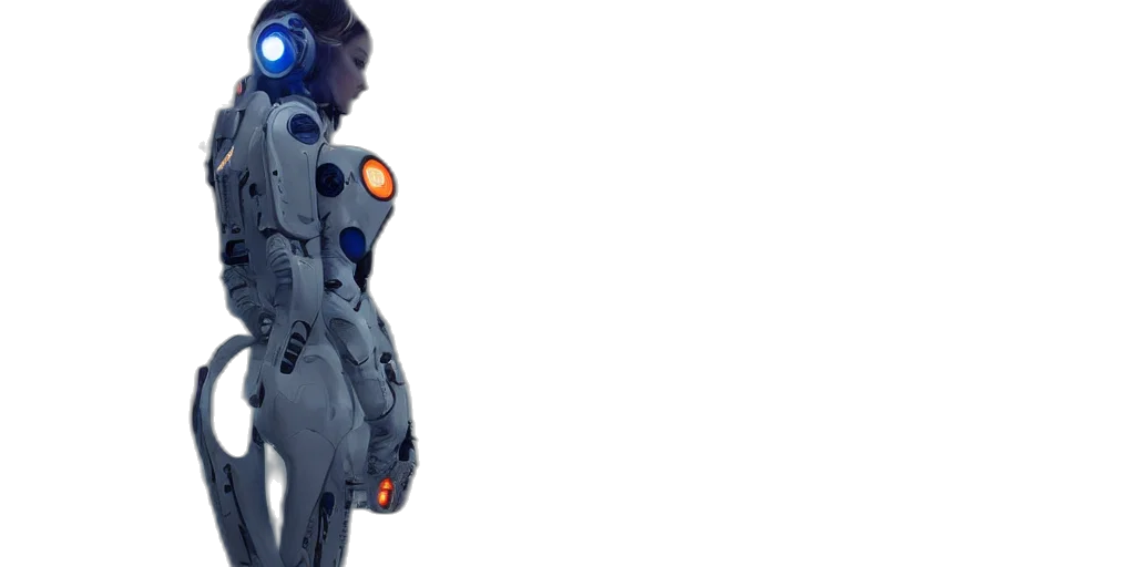 robot, dress, jacket, concept art transparent PNG cut-out