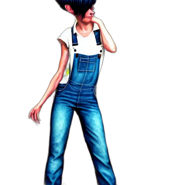 staff, dress, hat, hair, cartoon, concept art, pixel art, photorealistic transparent PNG cut-out
