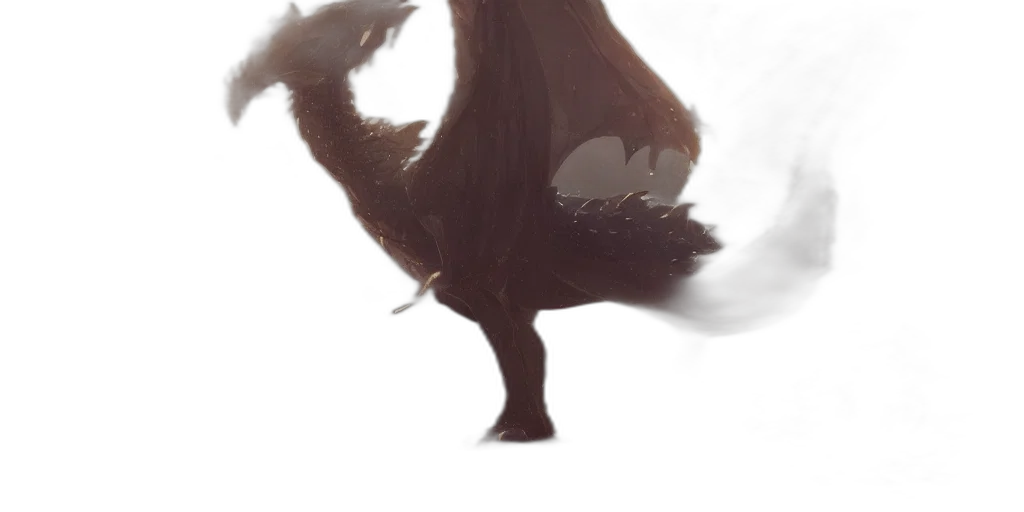 creature, hair, dragon, animal transparent PNG cut-out